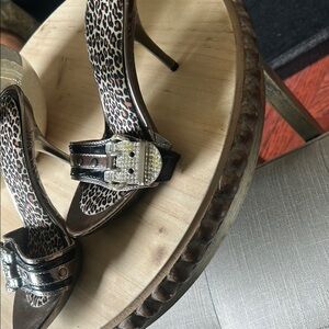 Bolaro Y2K Vintage Diamond Belt Strap Clog Sandals Size 6